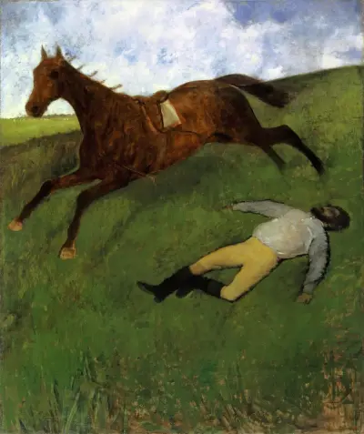 Injured Jockey av Edgar Degas