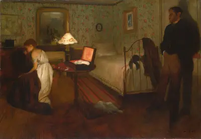 Interior av Edgar Degas