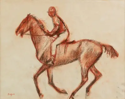 Jockey av Edgar Degas