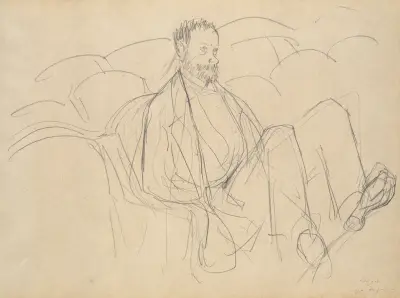 Ludovic Lepic at the Theatre av Edgar Degas