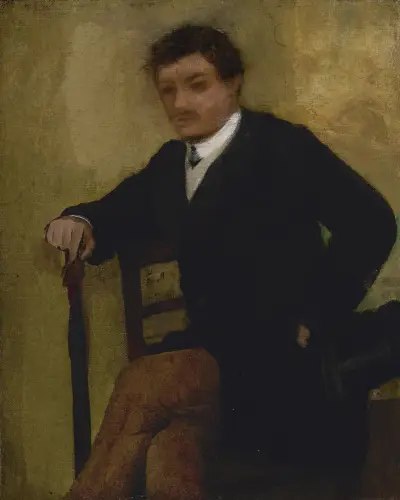 Portret siedzącego mężczyzny, Edgar Degas