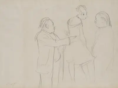 Sketches of a Ballet Master av Edgar Degas