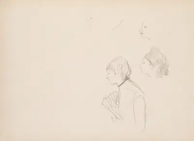 Sketches of a Café Singer, 1877 – nr 4 av Edgar Degas