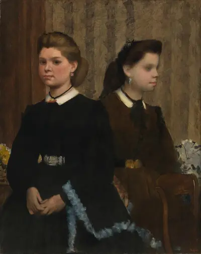 The Bellelli Sisters (Giovanna and Giuliana Bellelli) av Edgar Degas