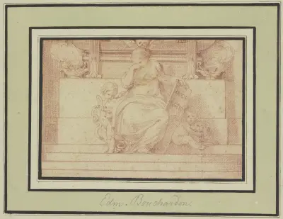 Allegorie der Mäßigung (‘Moderatio’), Edmé Bouchardon