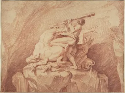 Hercules Subduing the Centaurs, Edmé Bouchardon