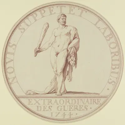Herkules mit Fell und Keule, Edmé Bouchardon