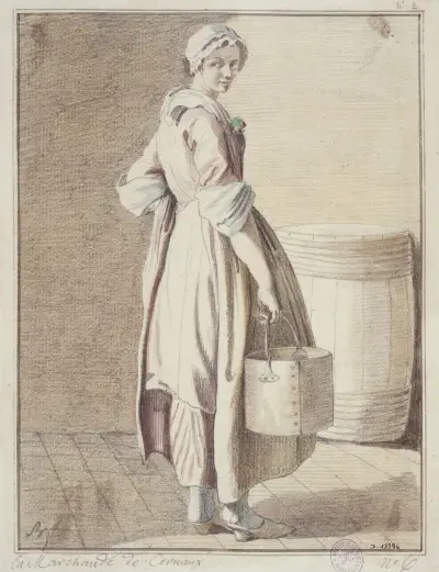 La marchande de Cernaux, Edmé Bouchardon