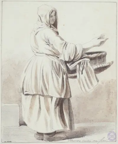 La marchande de pommes – Nr. 1, Edmé Bouchardon