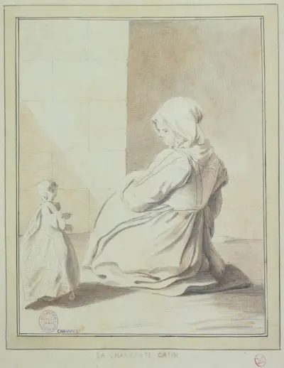 Les cris de Paris. La charmante Catin, Edmé Bouchardon