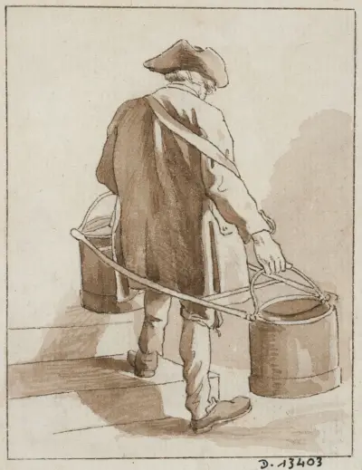 Porteur d’eau, Edmé Bouchardon