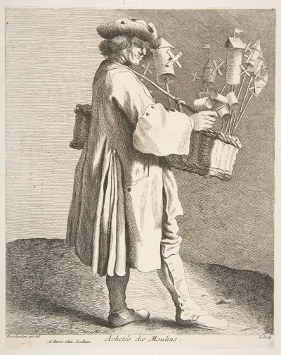 Whirligig Peddler, Edmé Bouchardon