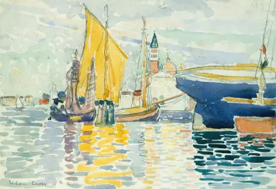 Venice-The Giudecca av Henri-Edmond Cross