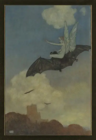 Na grzbiecie nietoperza lecę wesoło za latem, Edmund Dulac
