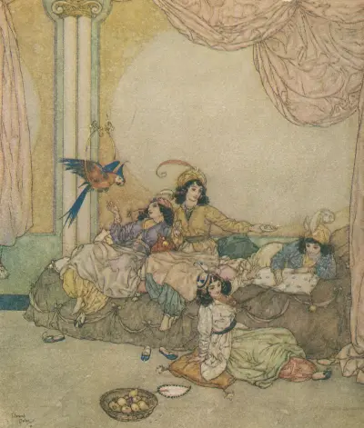 Wtargnęli do domu nie tracąc czasu, 1910 – Nr. 2, Edmund Dulac