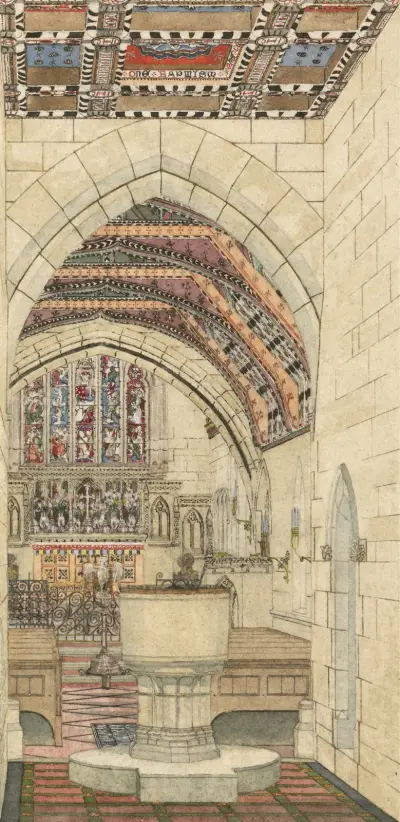 Design for Polychromatic Decoration of a Church – nr 2 av George Edmund Street
