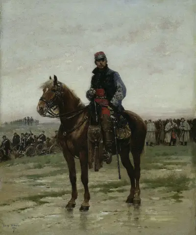 Důstojník na koni, Jean-Baptiste Édouard Detaille