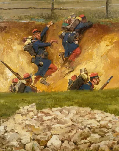 V rokli. Lignards – Nr. 1, Jean-Baptiste Édouard Detaille