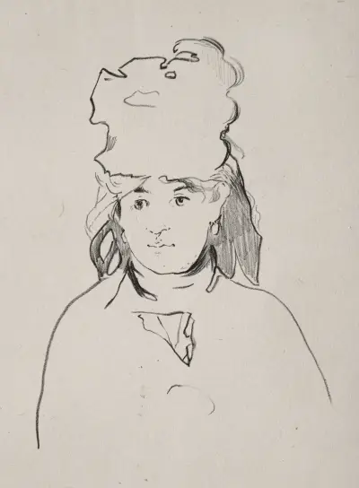 Berthe Morisot, 1872 – Nr. 1 von Édouard Manet