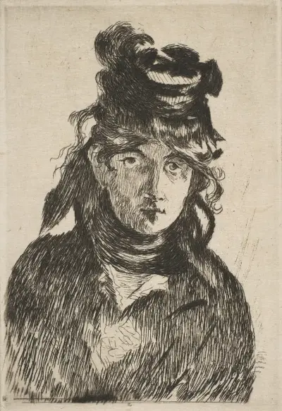 Berthe Morisot, 1872 – Nr. 3 von Édouard Manet
