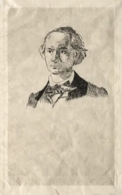 Charles Baudelaire, 1865 av Édouard Manet