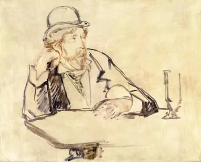 George Moore (1852–1933) im Café von Édouard Manet