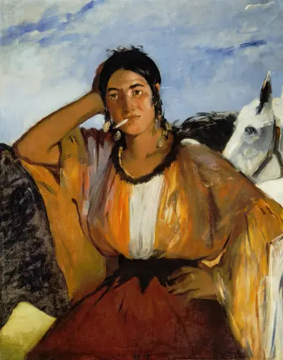 Zigeunerin mit Zigarette von Édouard Manet