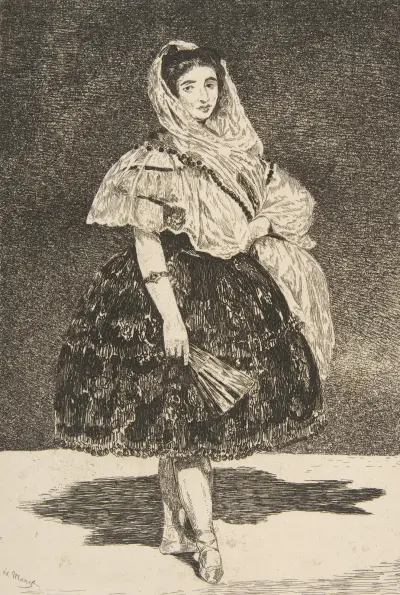 Lola de Valence, 1863 av Édouard Manet