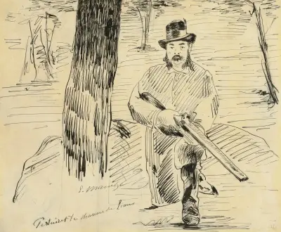 Pertuiset, der Löwenjäger von Édouard Manet
