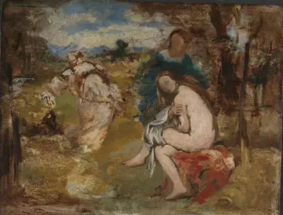 Überraschte Nymphe von Édouard Manet