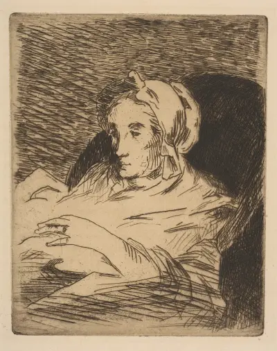 Die Rekonvaleszentin (Suzanne Manet) von Édouard Manet