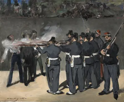The Execution Of Emperor Maximilian, 1867 – nr 1 av Édouard Manet
