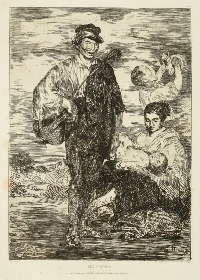 The Gypsies av Édouard Manet
