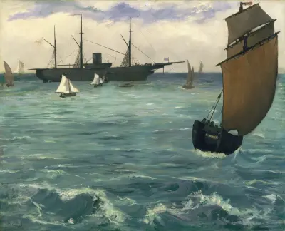 The ‘Kearsarge’ at Boulogne av Édouard Manet