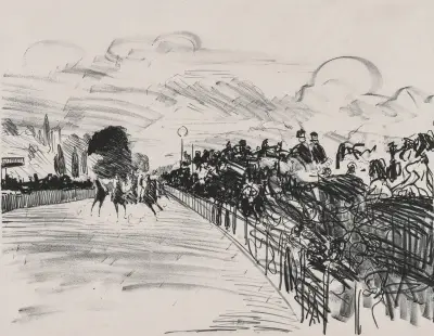 The Races, 1865 av Édouard Manet
