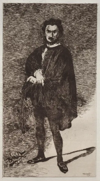 Der tragische Schauspieler, 1866 – Nr. 2 von Édouard Manet