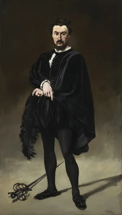 Der tragische Schauspieler (Rouvière als Hamlet), 1866 – Nr. 3 von Édouard Manet