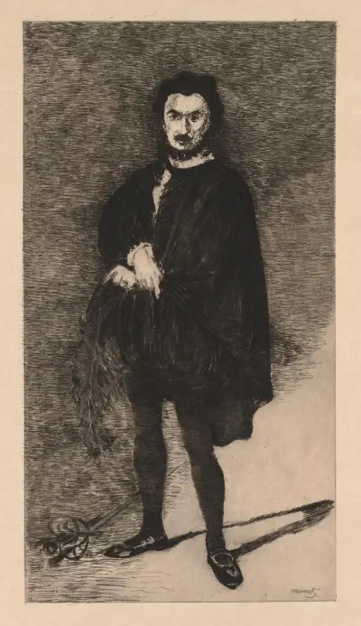 The Tragic Actor, 1866 – nr 1 av Édouard Manet