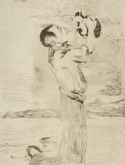 Der Wassertrinker von Édouard Manet