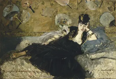 Woman With Fans av Édouard Manet