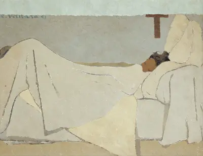 Au lit In Bed 1891 av Édouard Vuillard