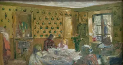 By the Worktable av Édouard Vuillard