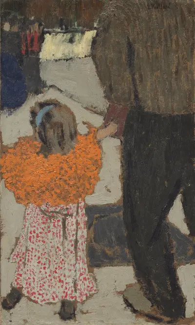 Dítě s červenou šálou, Édouard Vuillard