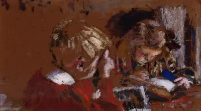 Children Reading av Édouard Vuillard