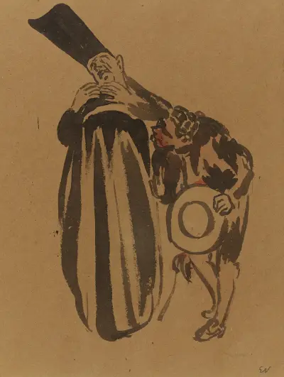 Coquelin cadet in der Rolle des Figaro in Der Barbier von Sevilla von Édouard Vuillard