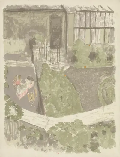 Le jardin devant l’atelier, 1901 av Édouard Vuillard