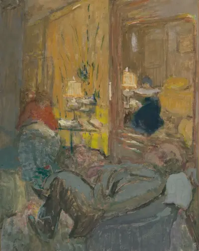 Intérieur aux trois personnages av Édouard Vuillard