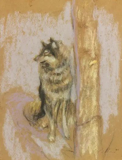 Le Chien-Loup À Gérardmer av Édouard Vuillard