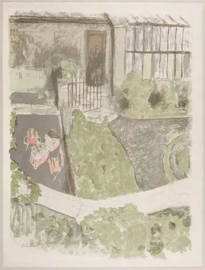 Le Jardin devant l’Atelier, 1899 av Édouard Vuillard