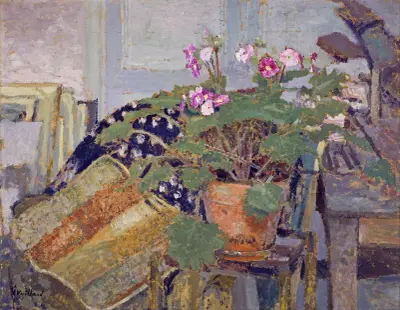 Le Pot de fleurs (Pot of Flowers) av Édouard Vuillard